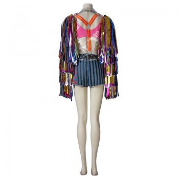 ⭐HARLEY QUINN BIRDS OF PREY COSPLAY COSTUME COMPLETO DI ACCESORI DONNA
