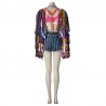 ⭐HARLEY QUINN BIRDS OF PREY COSPLAY COSTUME COMPLETO DI ACCESORI DONNA