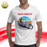 T-SHIRT FELPA  IRON MAIDEN IRON EDDIE CHOPPER ROUTE MOTO FEAR OF THE DARK