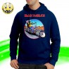 T-SHIRT FELPA  IRON MAIDEN IRON EDDIE CHOPPER ROUTE MOTO FEAR OF THE DARK