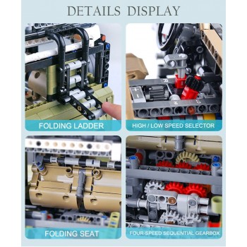 ✅AUTO TECHNIC LAND ROVER DEFENDER 42110 LEGO COMPATIBILE