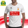 FELPA CAPPUCCIO T-SHIRT F1 ALFA ROMEO RACING STELVIO GIOVINAZZI RAIKKONEN