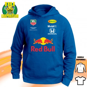 FELPA CAPPUCCIO ASTON MARTIN T-SHIRT F1 RED BULL RB16 HONDA RACING GP 33 MAX TUTA