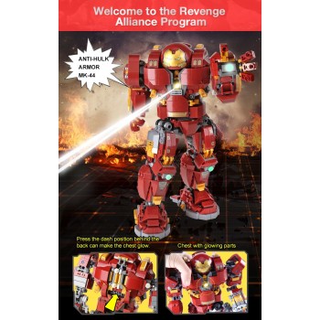 ✅SUPER HEROES IRON MAN MK 43 COSTRUZIONI LEGO COMPATIBILE SPEDIZIONE 7 15 GIORNI