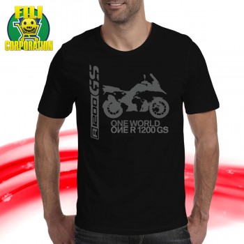 FELPA CAPPUCCIO BMW R1200 GS ADV T-SHIRT HOODIE ONE WORLD MOTORRAD MOTO OFF ROAD