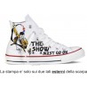 SCARPE FREDDY MERCURY QUEEN ROCK THE SHOW MUST GO ON MODELLO SIMIL NO CONVERSE