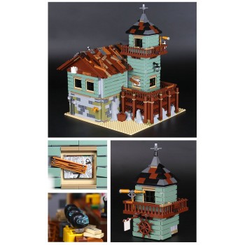 ✅2294PZ CASA VECCHIO NEGOZIO DI PESCA SET COSTRUZIONE MATTONI - LEGO COMPATIBILE