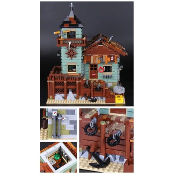 ✅2294PZ CASA VECCHIO NEGOZIO DI PESCA SET COSTRUZIONE MATTONI - LEGO COMPATIBILE