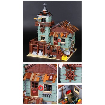 ✅2294PZ CASA VECCHIO NEGOZIO DI PESCA SET COSTRUZIONE MATTONI - LEGO COMPATIBILE