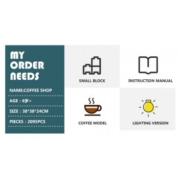 ✅⭐ COFFEE SHOP STARBUCKS CON LUCI VERE LED COSTRUZIONI CREATOR LEGO COMPATIBILE
