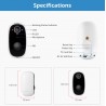 ✅TELECAMERA IP CAM BATTERIA CAMERA IR INFRAROSSI WIRELESS WIFI PANNELLO SOLARE