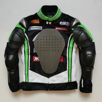 GIACCA KAWASAKI NINJA MOTO JACKET TESUTO ESTIVA RICAMATA MOTOCICLISMO OFF-ROAD