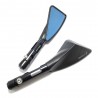 ✅KIT COPPIA TOMOK SPECCHIETTI SPECCHIO UNIVERSALE MOTO BLU NERO RIZOMA Z800 TMAX