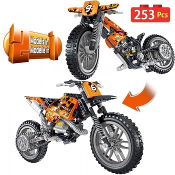 ✅MOTOCROSS KTM MOTO CROSS BIKE TECHNIC 42007 TECNIC COSTRUZIONI LEGO COMPATIBILE