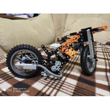 ✅MOTOCROSS KTM MOTO CROSS BIKE TECHNIC 42007 TECNIC COSTRUZIONI LEGO COMPATIBILE