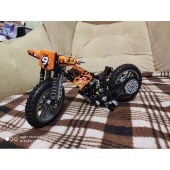 ✅MOTOCROSS KTM MOTO CROSS BIKE TECHNIC 42007 TECNIC COSTRUZIONI LEGO COMPATIBILE