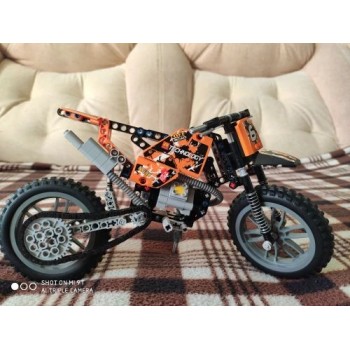 ✅MOTOCROSS KTM MOTO CROSS BIKE TECHNIC 42007 TECNIC COSTRUZIONI LEGO COMPATIBILE