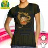 ✅FELPA T-SHIRT DONNA SAIYAN GOKU 4 SFERA DRAGO CHEVRON DRAGON BALL ⭐
