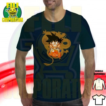 ✅FELPA T-SHIRT DONNA SAIYAN GOKU 4 SFERA DRAGO CHEVRON DRAGON BALL ⭐
