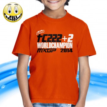 T-SHIRT FELPA  TONY CAIROLI TC 222 WORLD CHAMPION 8 MX 1 GP 2014 KTM MOTOCROSS