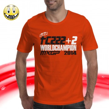 T-SHIRT FELPA  TONY CAIROLI TC 222 WORLD CHAMPION 8 MX 1 GP 2014 KTM MOTOCROSS