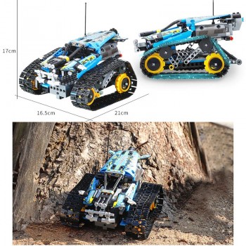 ✅ AUTO TECHNIC 42095 RC STUNT RACER MINI CLAAS AGGIRAVANO CINGOLATA RACER LEGO COMPATIBILE