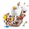 ⭐NAVE ONE PIECE MONKEY D.LUFFY THOUSAND SUNNY Pirata Figure FR- LEGO COMPATIBILE