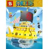 ⭐NAVE ONE PIECE TRAFALGAR LAW GRAND SHIP MONKEY D.LUFFY Pirata Figure FR- LEGO COMPATIBILE