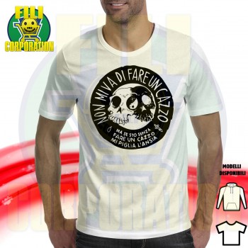 ✅FELPA T-SHIRT ZEROCALCARE  Non mi va di fare un cazzo ⭐