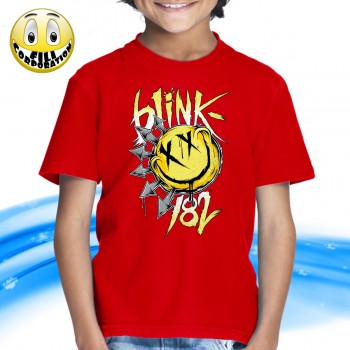 T-SHIRT FELPA  BLINK 182 BIG SMILE FACE ROCK BAND TRAVIS BARKER ADAM'S SONG