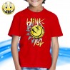 T-SHIRT FELPA  BLINK 182 BIG SMILE FACE ROCK BAND TRAVIS BARKER ADAM'S SONG