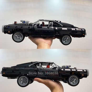 DOM'S DODGE CHARGER TECHNIC TORETTO AUTO BLOCK COSTRUZIONI LEGO COMPATIBILE