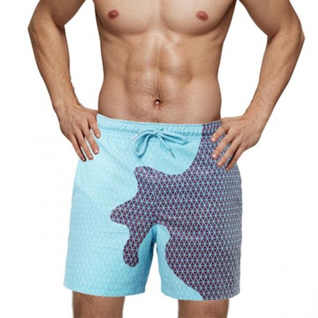 COSTUME DA BAGNO QUICK DRY MAGICO CAMBIARE COLORE BEACH PANTALONCINI ESTIVI UOMO RAGAZZO NUOTO TRUNKS