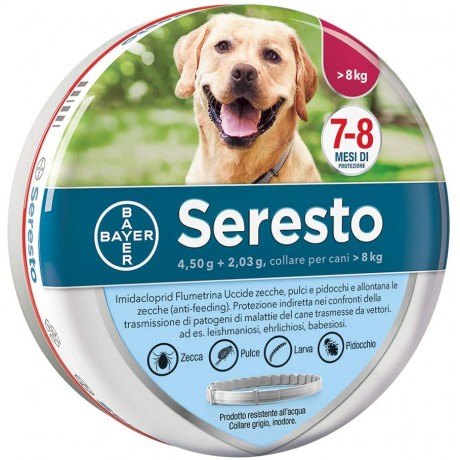 Seresto Collare Cani Medio Grande superiore a 8 kg Antiparassitario