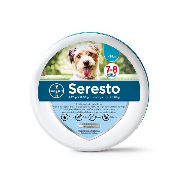 SERESTO BAYER COLLARE PER CANI FINO A 8 KG Antiparassitario