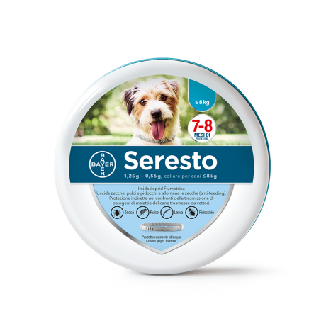 SERESTO BAYER COLLARE PER CANI FINO A 8 KG Antiparassitario