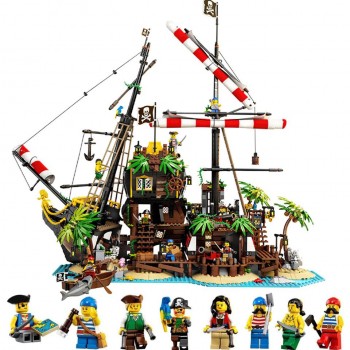 BARRACUDA BAY 21322 ISOLA PIRATA BLOCK COSTRUZIONI LEGO COMPATIBILE