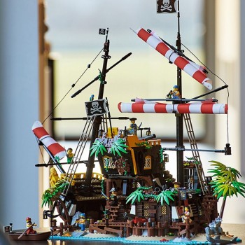 BARRACUDA BAY 21322 ISOLA PIRATA BLOCK COSTRUZIONI LEGO COMPATIBILE