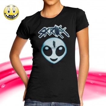 T-SHIRT FELPA  SKRILLEX RECESS RIGHT IN DJ TWIN RAGGA BOMB ALIENO MUSICA DUBSTEP