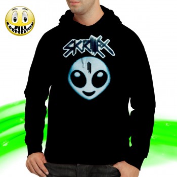 T-SHIRT FELPA  SKRILLEX RECESS RIGHT IN DJ TWIN RAGGA BOMB ALIENO MUSICA DUBSTEP