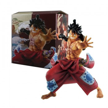 ONE Piece Monkey D Rufy Kimono PVC Figura modello 21cm