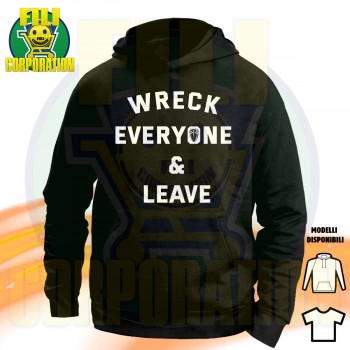 ROMAN REIGNS WRECK EVERYONE & LEAVE T-SHIRT HOODIE FELPA CAPPUCCI UOMO DONNA