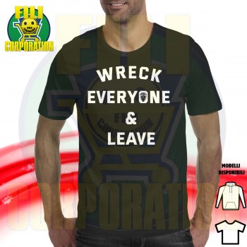 ROMAN REIGNS WRECK EVERYONE & LEAVE T-SHIRT HOODIE FELPA CAPPUCCI UOMO DONNA