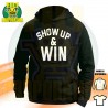 ROMAN REIGNS SHOW UP & WIN T-SHIRT HOODIE FELPA CAPPUCCI UOMO DONNA