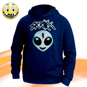 T-SHIRT FELPA  SKRILLEX RECESS RIGHT IN DJ TWIN RAGGA BOMB ALIENO MUSICA DUBSTEP