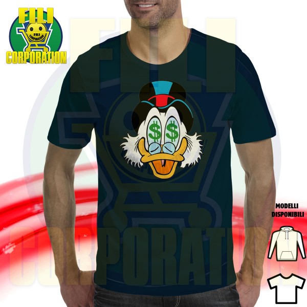 DOLLARI PAPERON DE PAPERONI TUFFO DEPOSITOT-SHIRT HOODIE FELPA CAPPUCCI UOMO DONNA