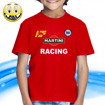 T-SHIRT FELPA  MARTINI RACING LANCIA DELTA HF INTEGRALE ELEFANTINO MAGLIETTA