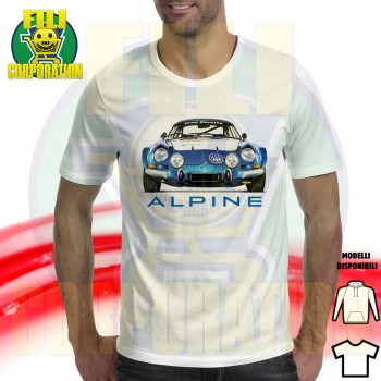 RENAULT ALPINE A110 AUTO VINTAGE FRANCESE RALLY T-SHIRT HOODIE FELPA CAPPUCCI UOMO DONNA