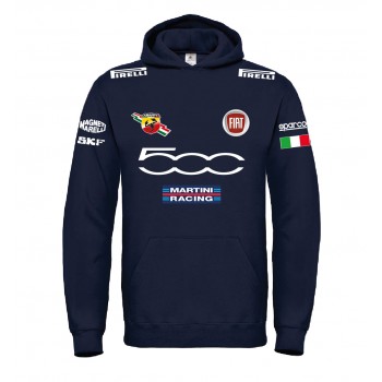 FIAT 500 MARTINI RACING ABARTH T-SHIRT HOODIE FELPA CAPPUCCI UOMO DONNA