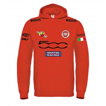 FIAT 500 MARTINI RACING ABARTH T-SHIRT HOODIE FELPA CAPPUCCI UOMO DONNA